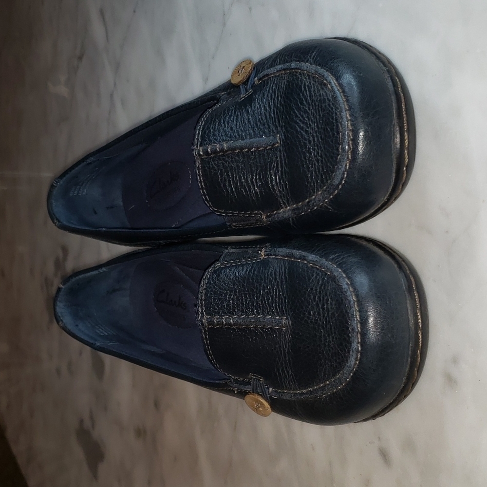 Blue Slip on Clarks